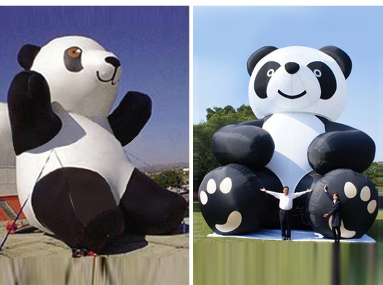 包河充气熊猫展示